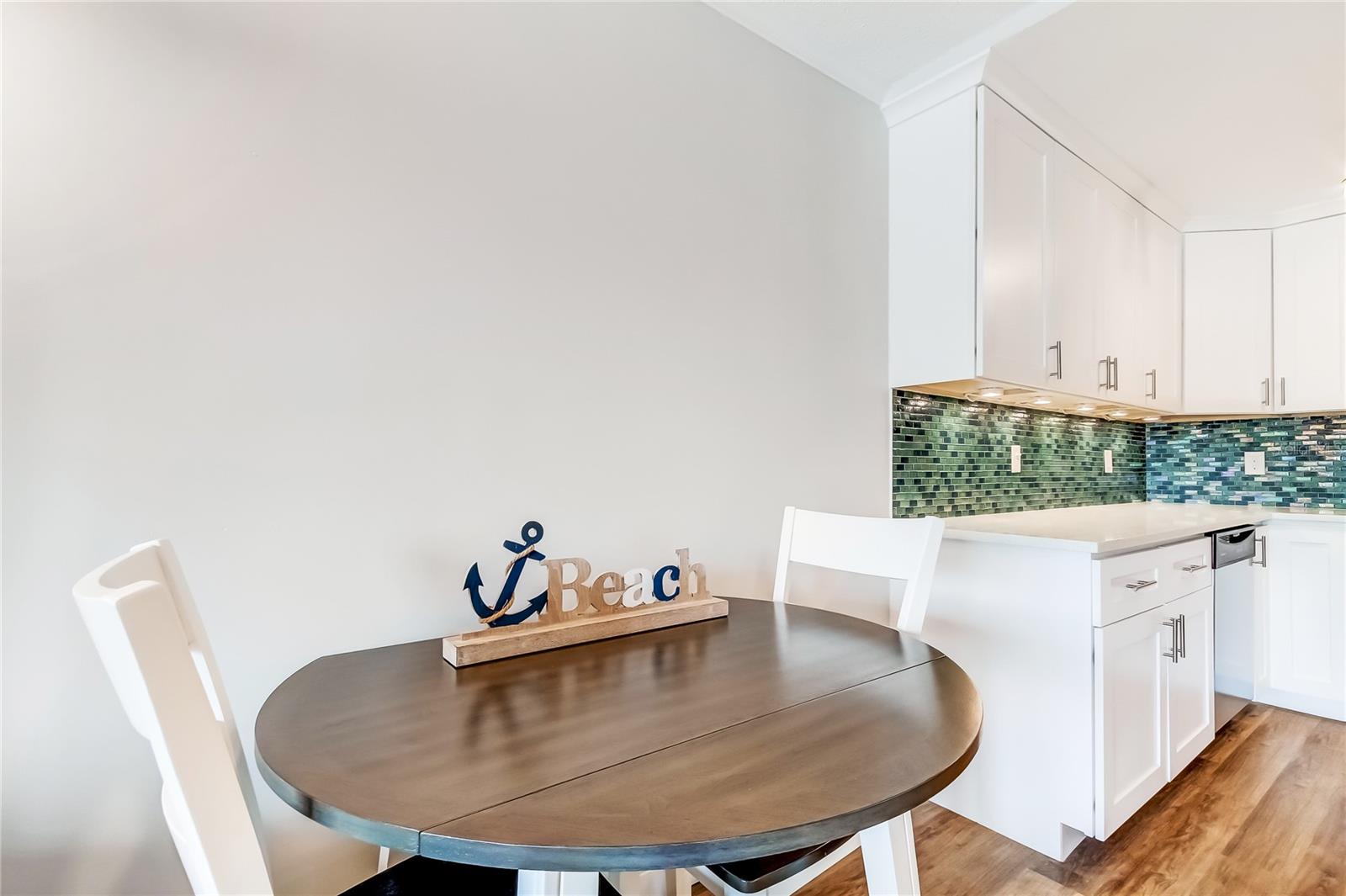 Updated kitchen / dining area.