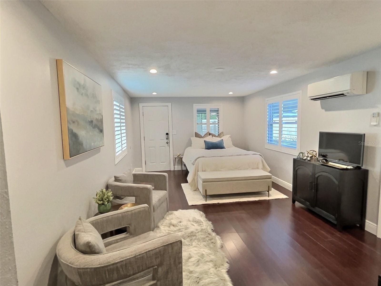 Oversized Primary Suite with additional mini-split for zoned cooling.