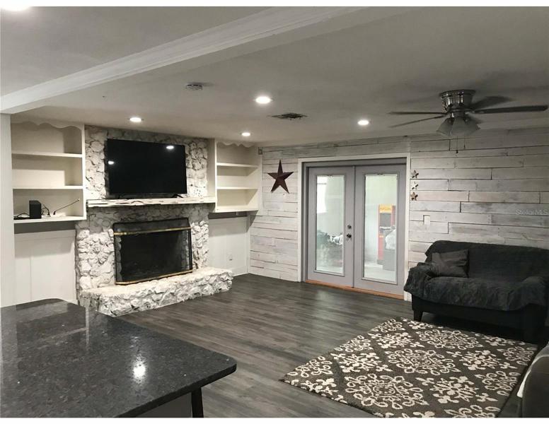 Living Room with Fireplace