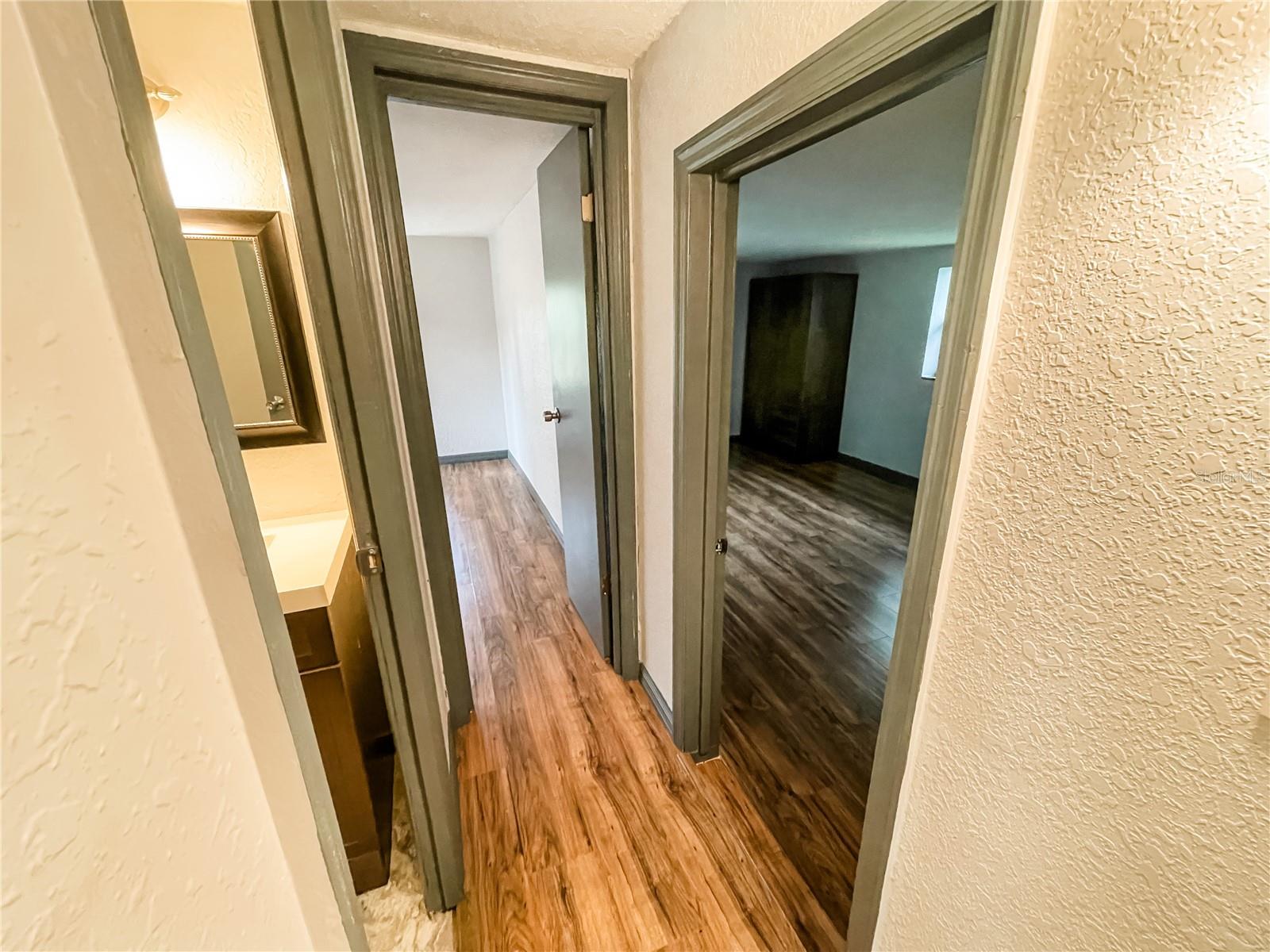 Hallway to Guest Bath &amp; Back Bedrooms