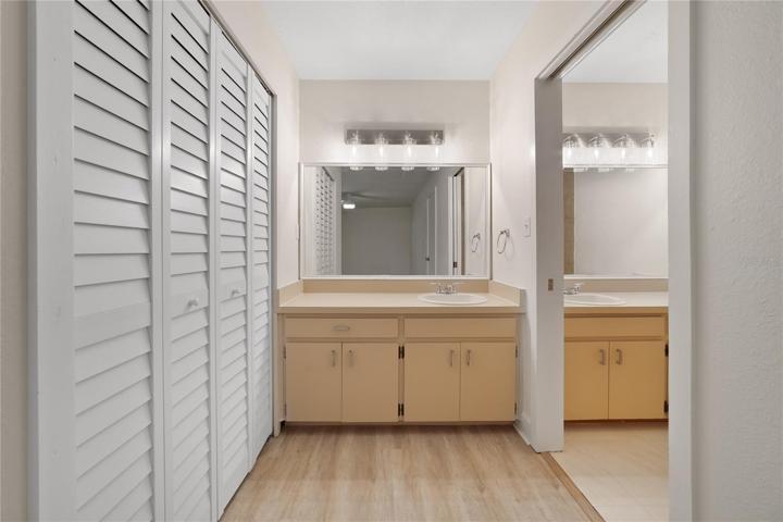 Primary bedroom first vanity counter