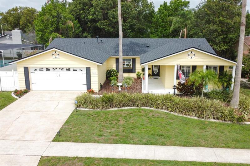 Exterior Front. Home Faces East.