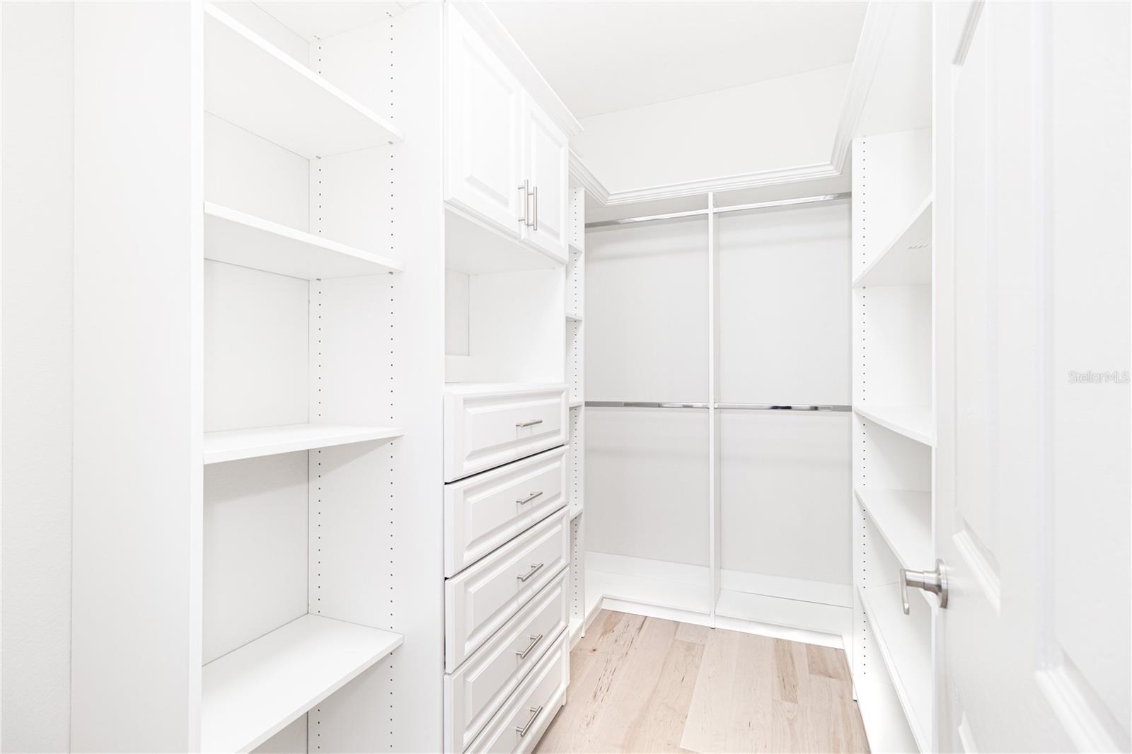 Primary closet