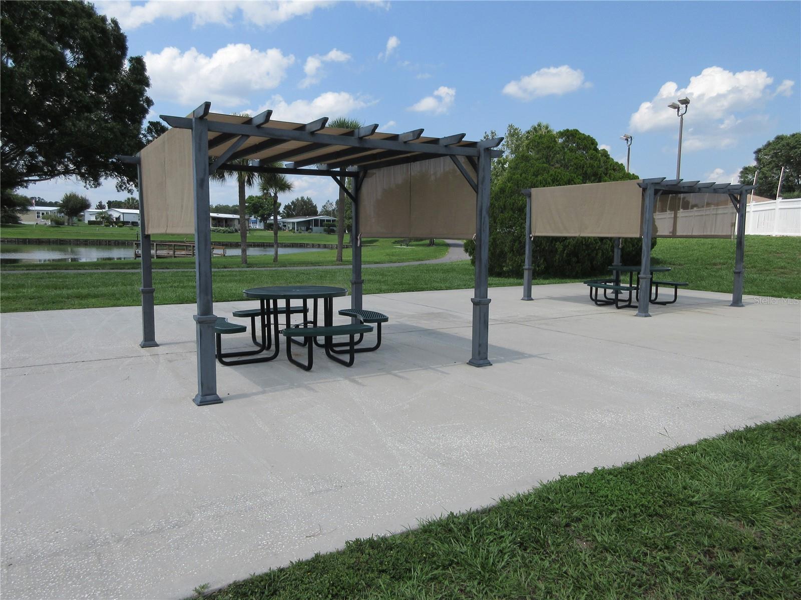 Sitting area near Courts