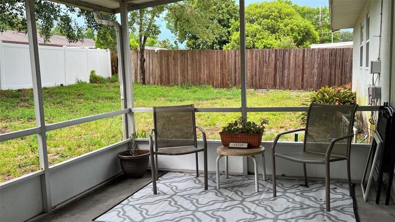 Backyard view from Right side of home