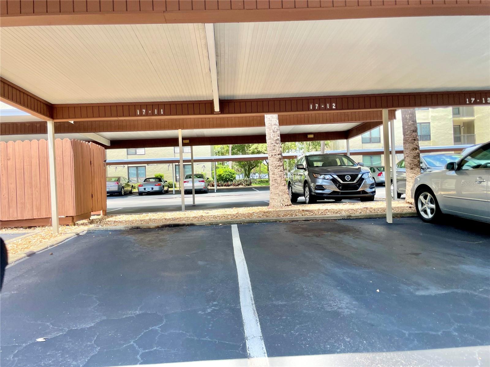 Assigned COVERED carport parking space  #17-11