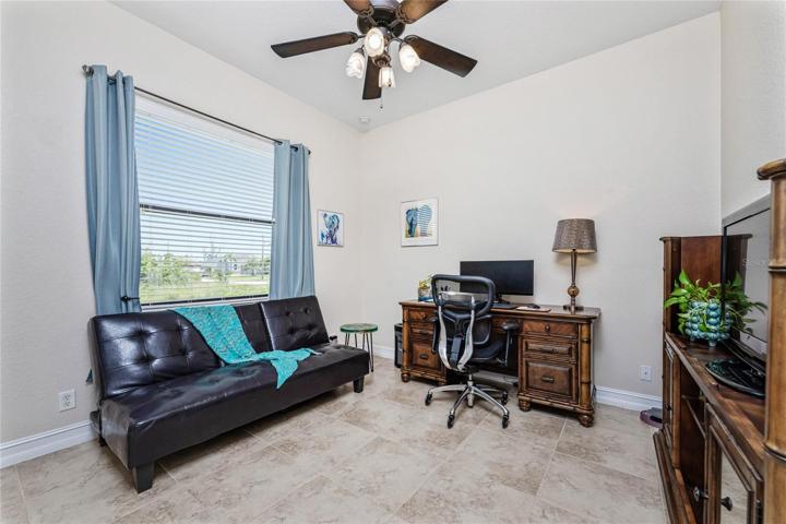 Guest bedroom currently used as office