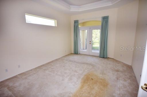 Master Bedroom with Tray Ceiling