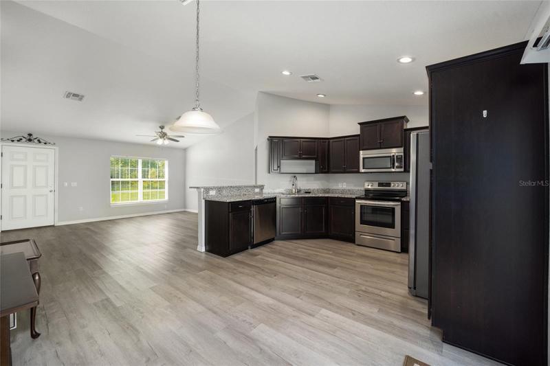 Dining area just off kitchen
