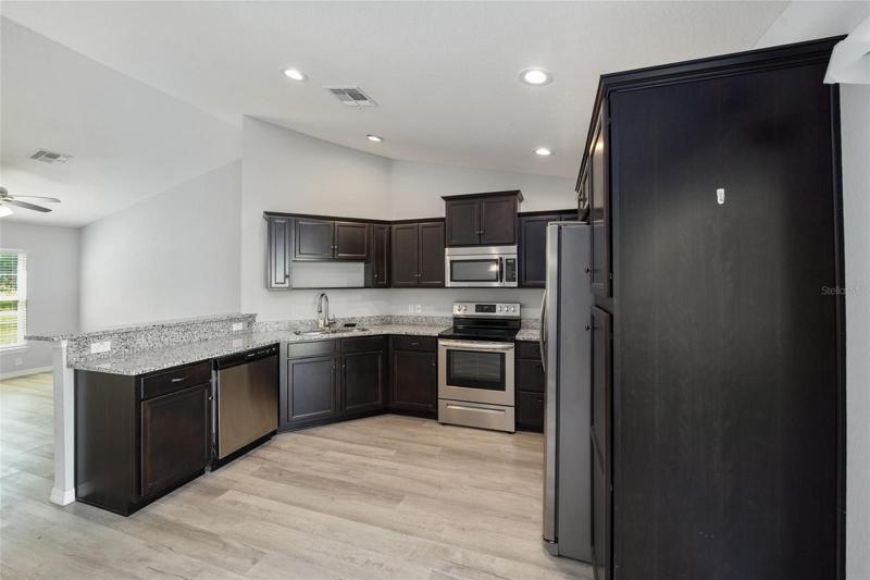 Stainless Steel Appliances and full Pantry