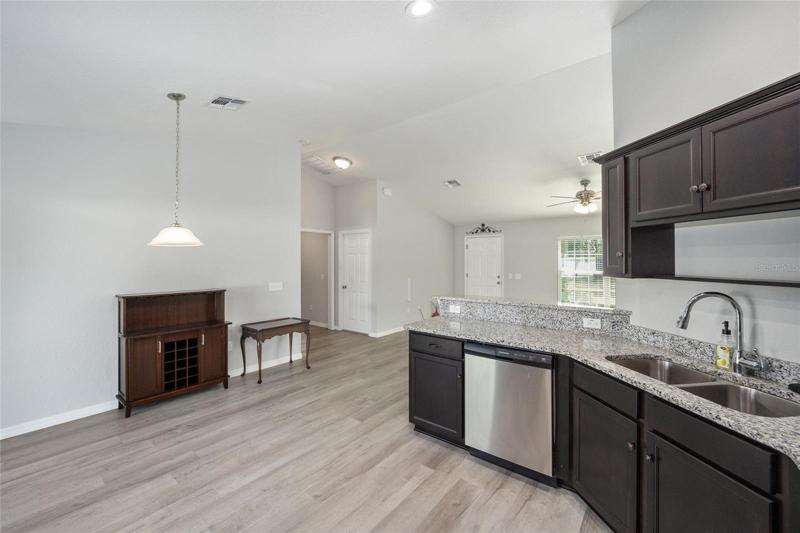 kitchen/dining view