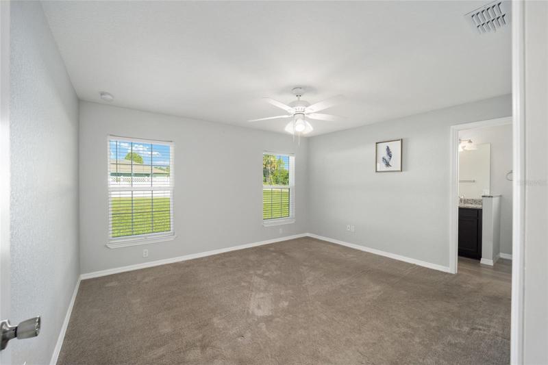 Large Primary BR with ceiling fan
