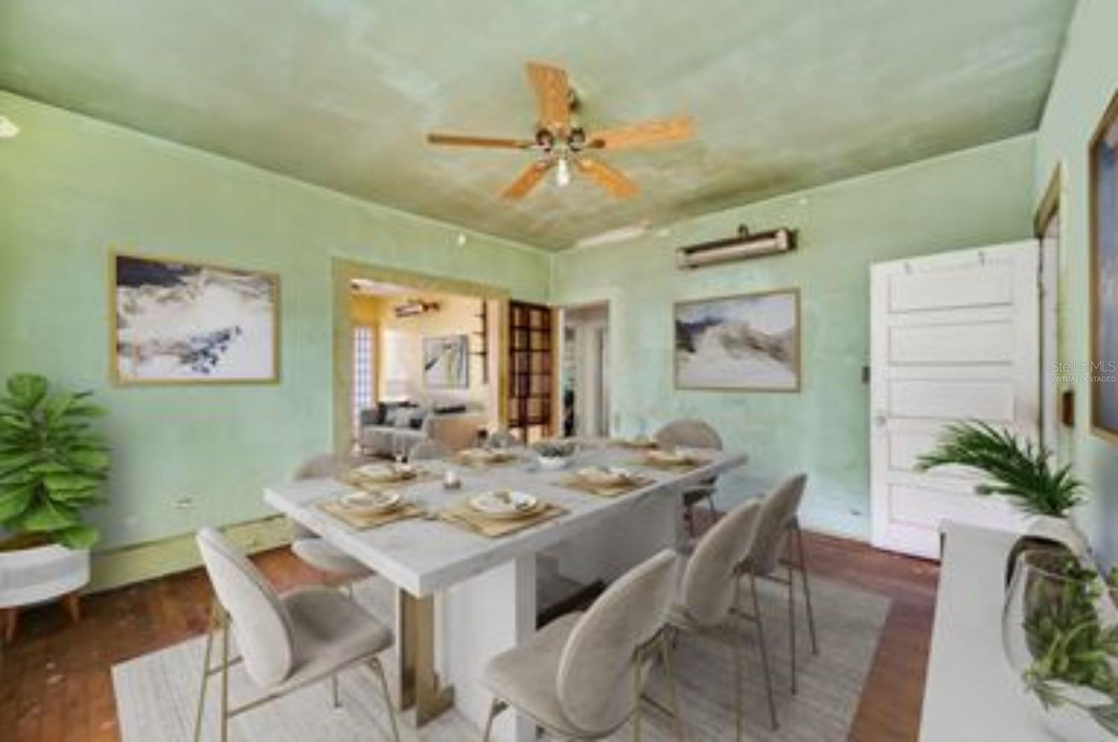 "Virtually Staged" Dining Room