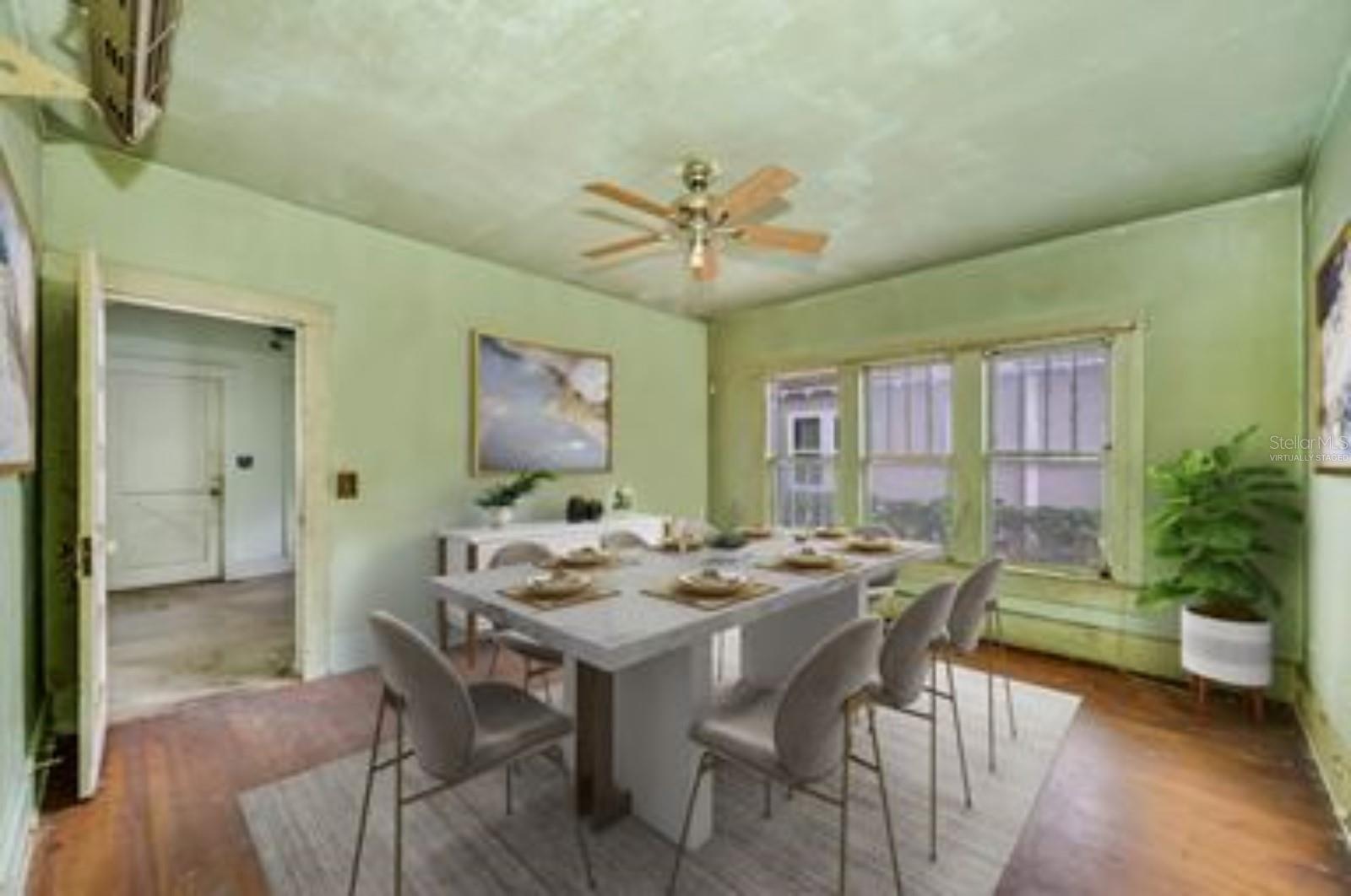 "Virtually Staged" Dining Room