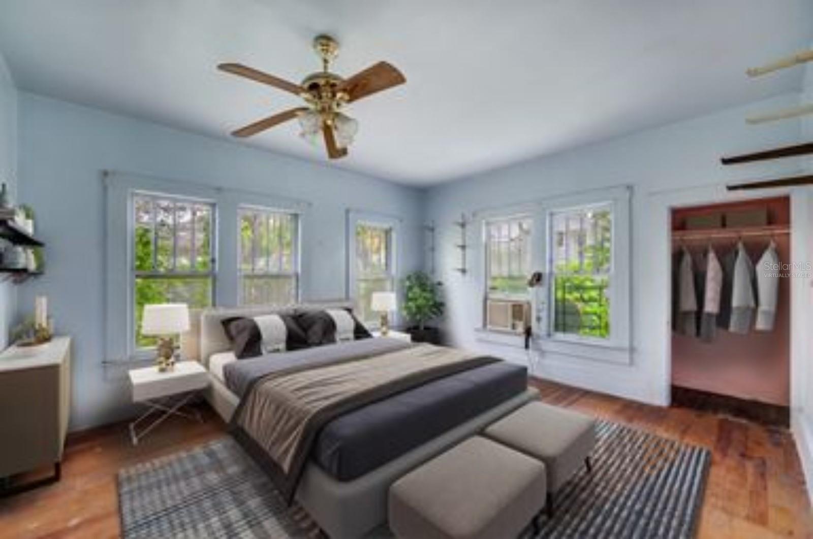 "Virtually Staged" Bedroom 1
