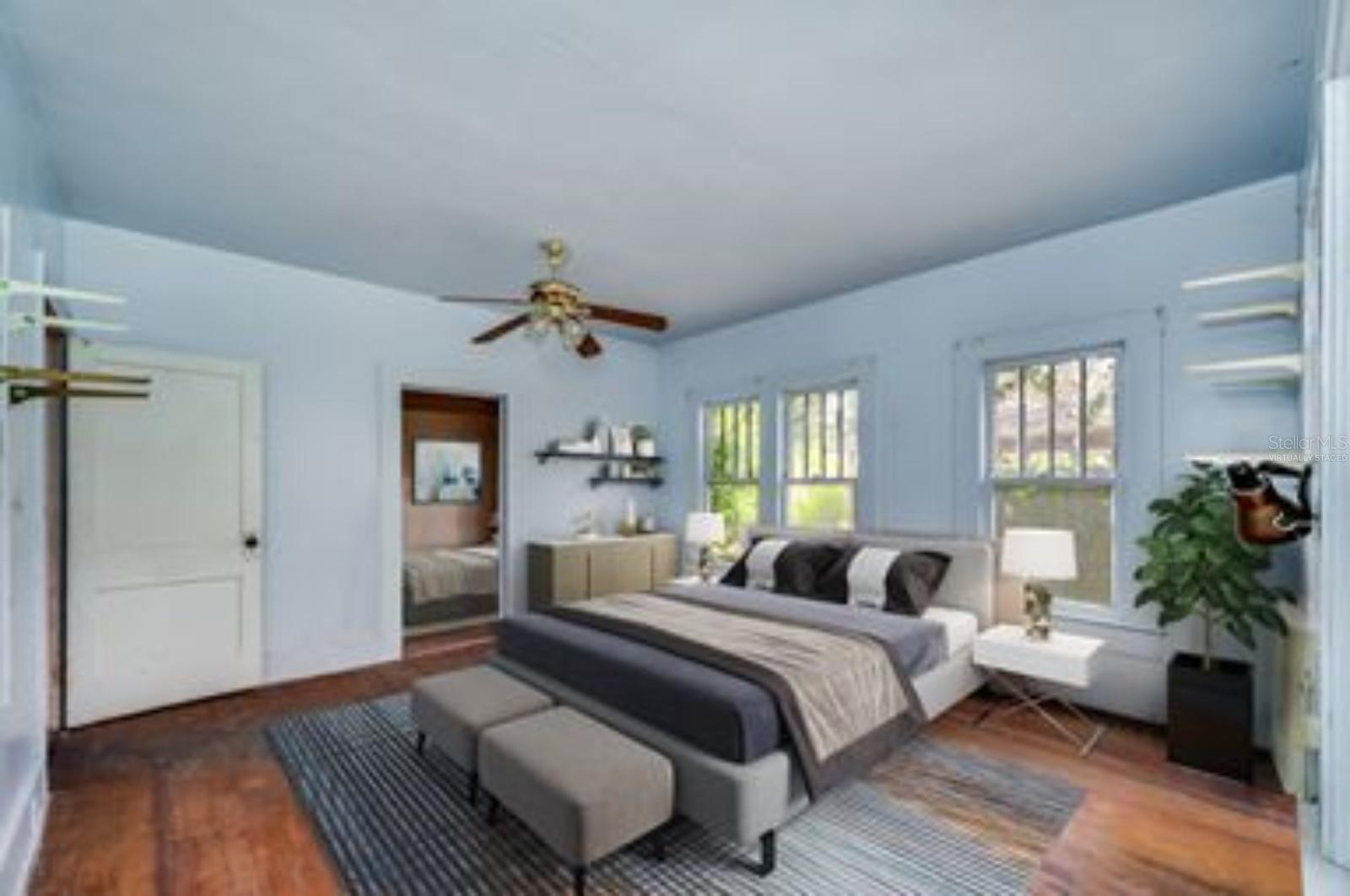 "Virtually Staged" Bedroom 1
