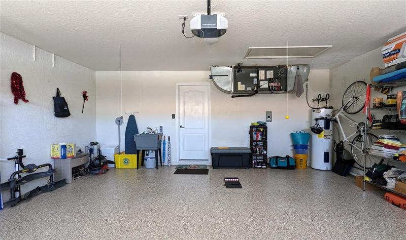 Roomy garage