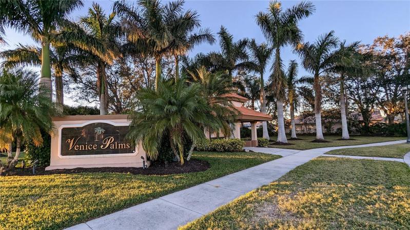 Venice Palms Community entrance