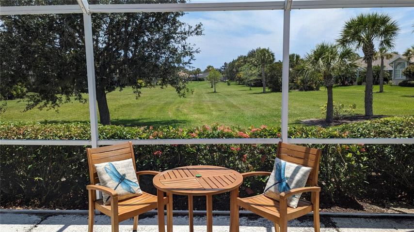 Peaceful lanai view