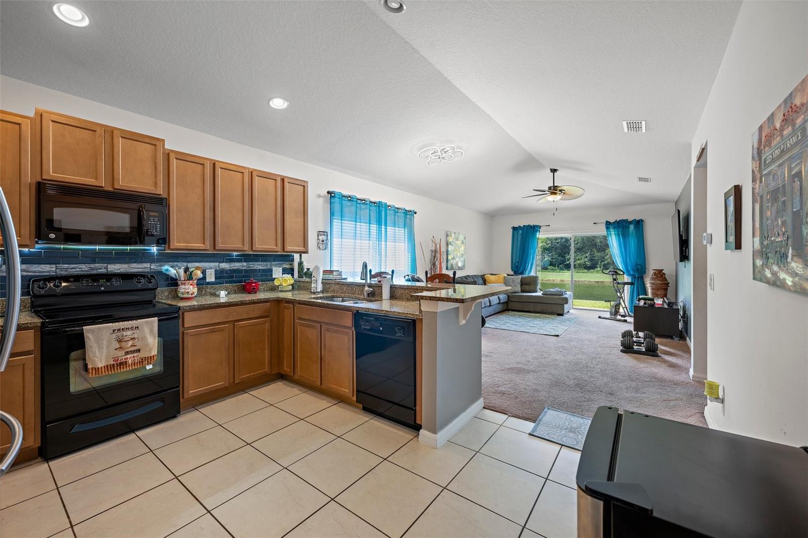 Stunning lake view right from the kitchen