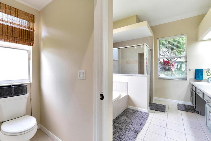 Master bathroom water closet