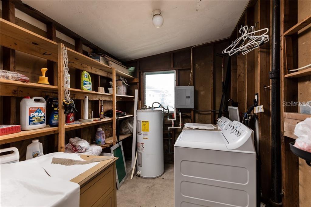Laundry room offers additional storage