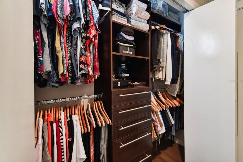 BUILT IN CLOSET (1-OF 2) SECOND LEVEL OUTSIDE PRIMARY ROOM