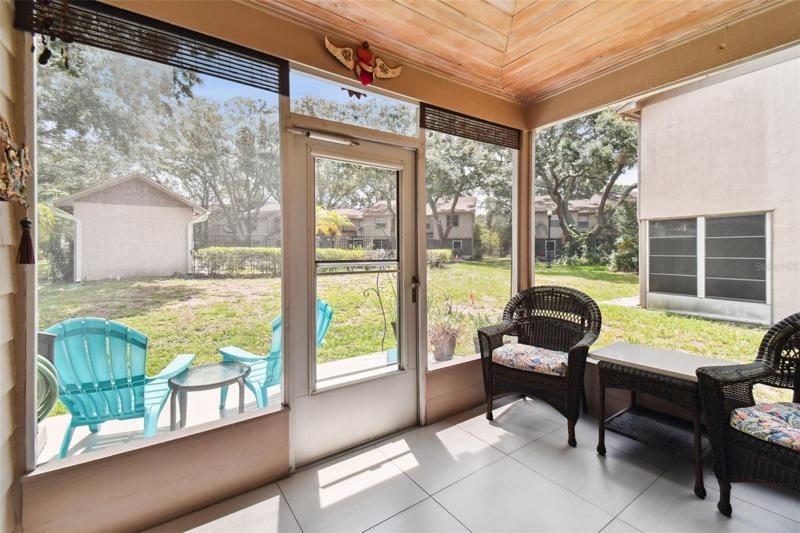 SCREENED BACK PATIO