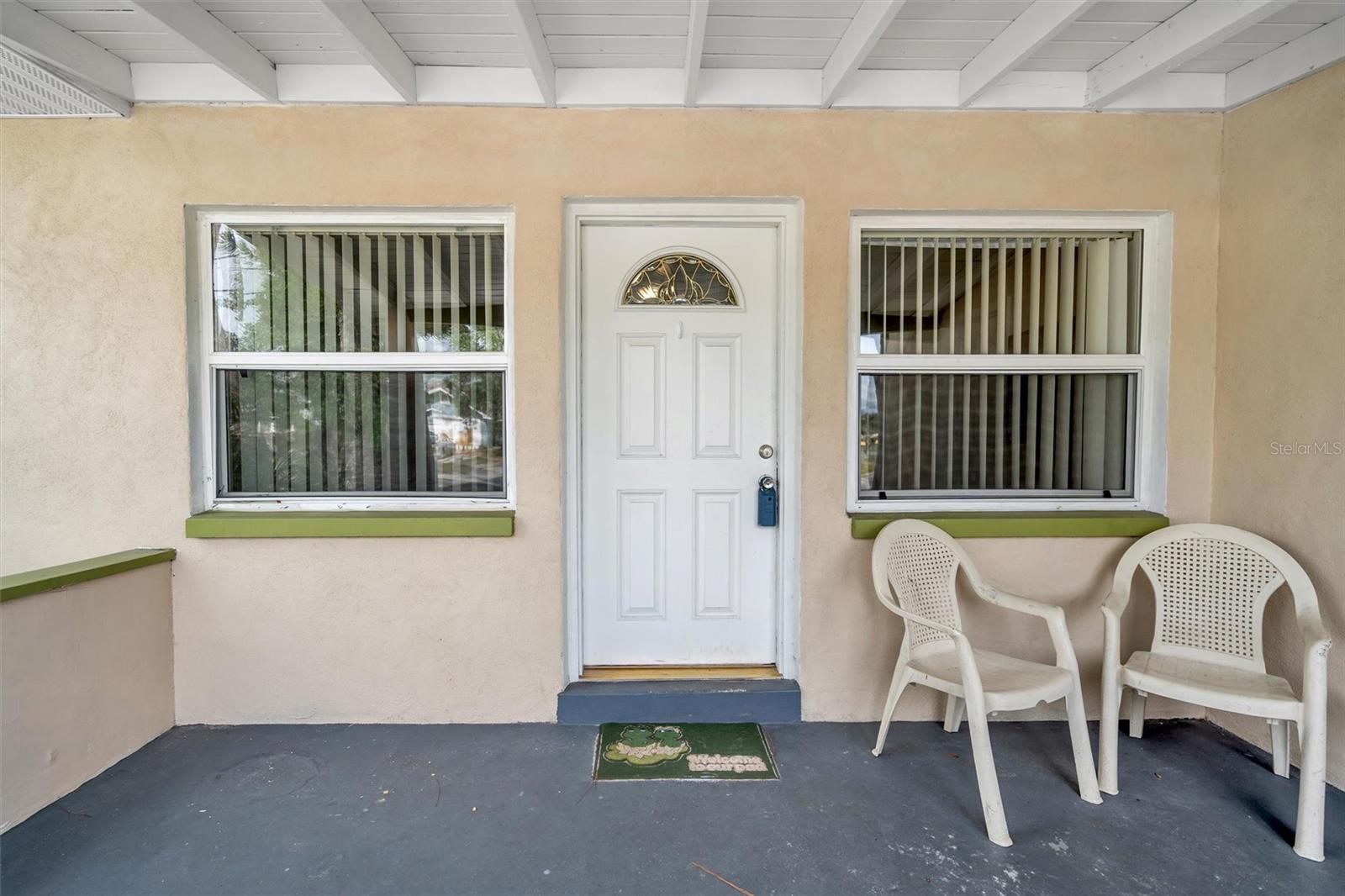 Covered front porch