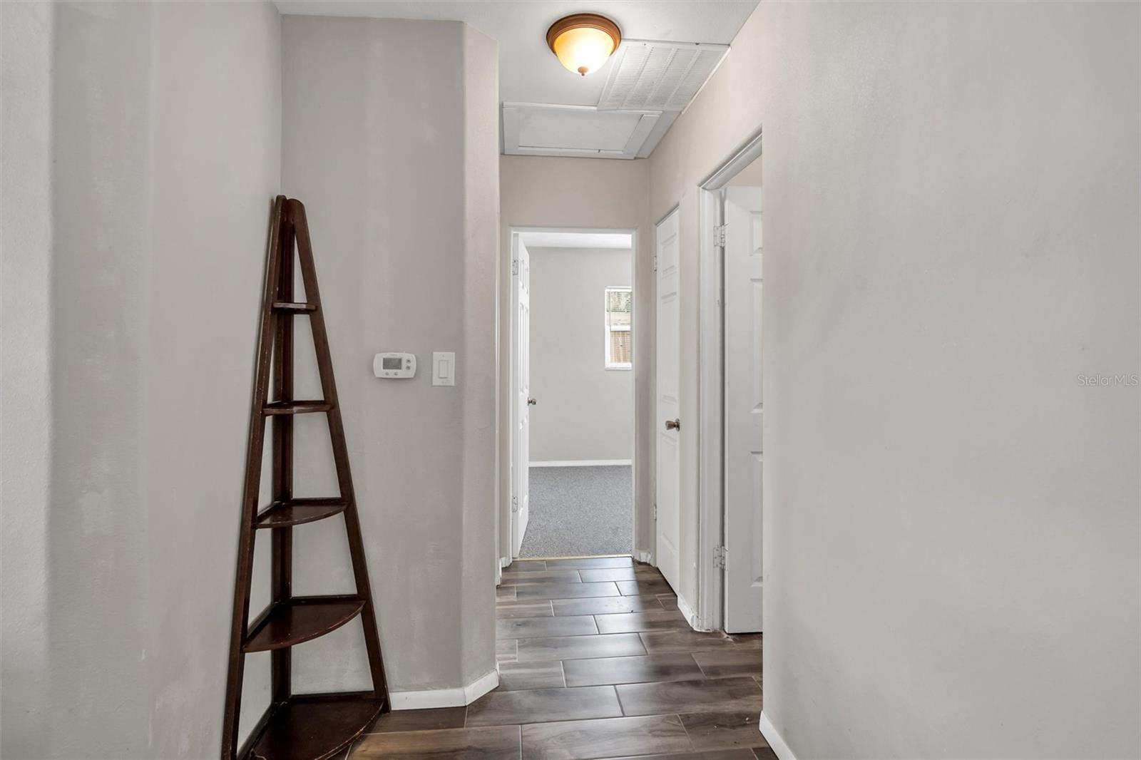 Hallway to bedrooms 1 and 2 and hallway bathroom