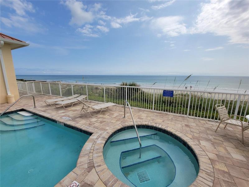 Oceanfront Pool and Spa