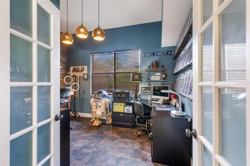French Doors leading to office