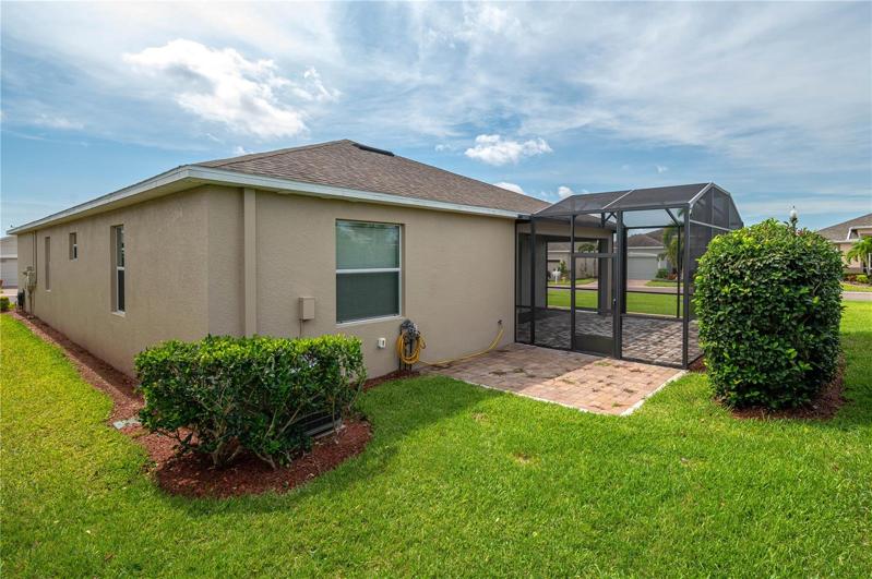 Back patio extended. Everyone needs a place for their grill.