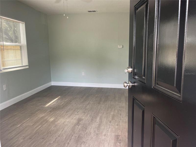 Through the front door to living room