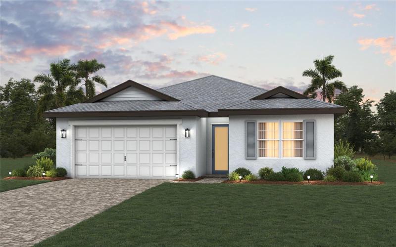 GASPARILLA ELEVATION D RENDERING *DISCLAIMER: Renderings, Photos, Virtual Tours are of like model and are used for display purpose only, actual property may vary.