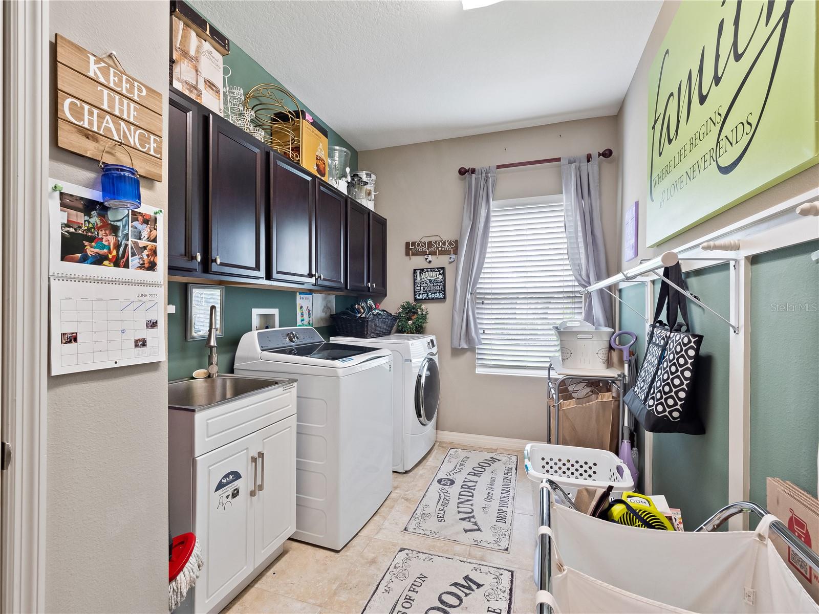 Laundry Room has Space for Everything You Need
