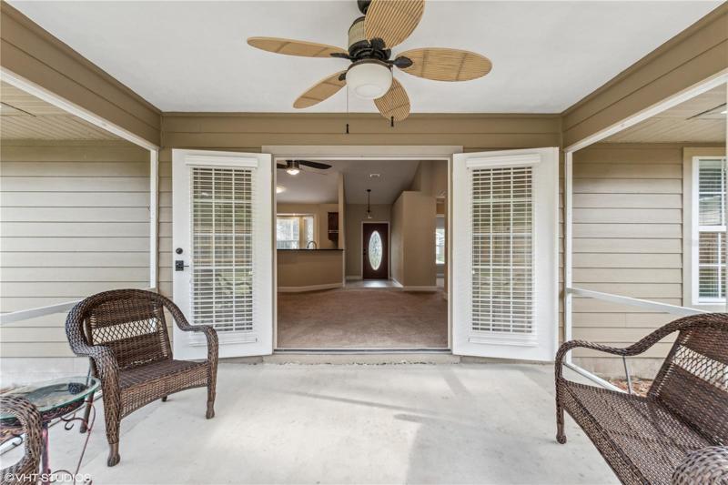 Looking in from porch