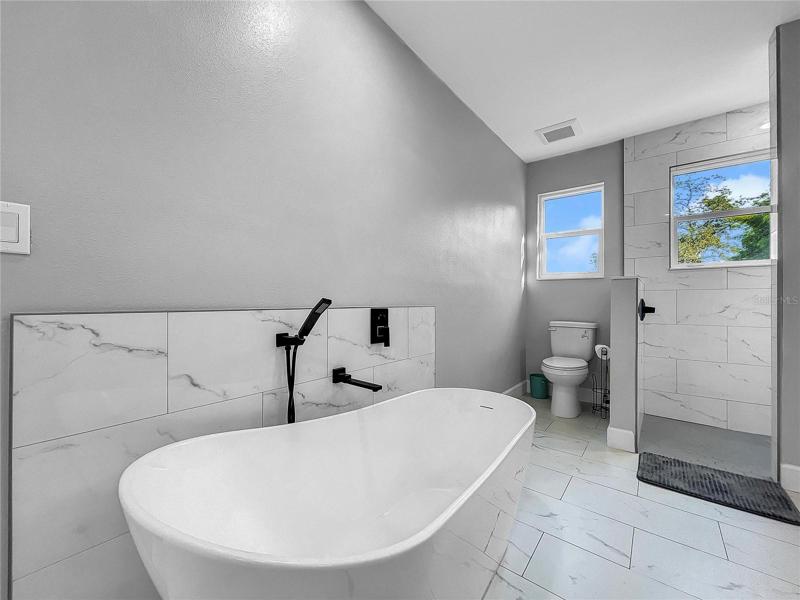 Ensuite Bath with tub, and shower