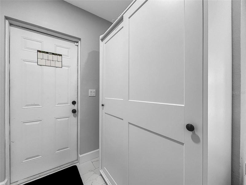 Laundry/Mud Room with access to parking pad (future garage)