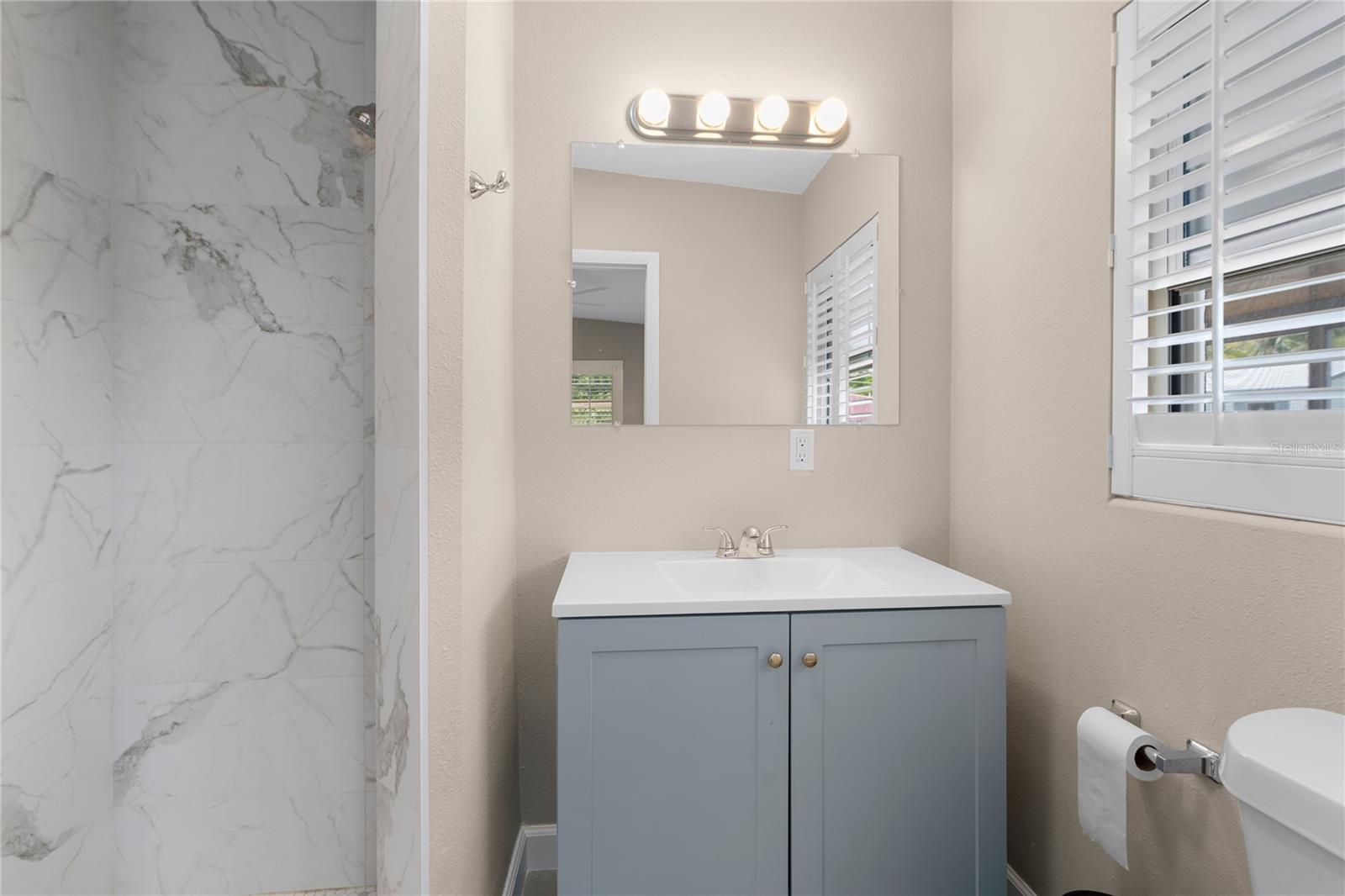 Updated master bathroom