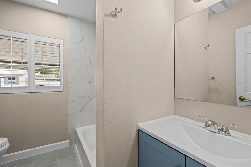 Updated guest bathroom