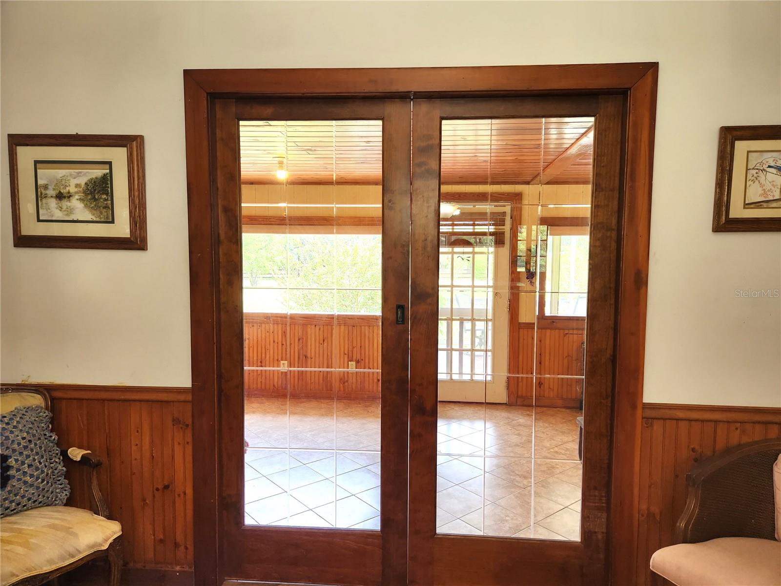 Pocket Doors to Family Room