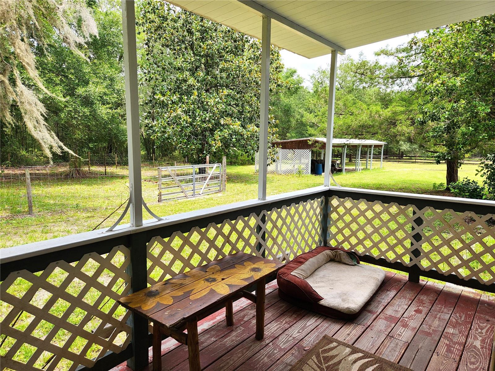 Side Porch to Pasture