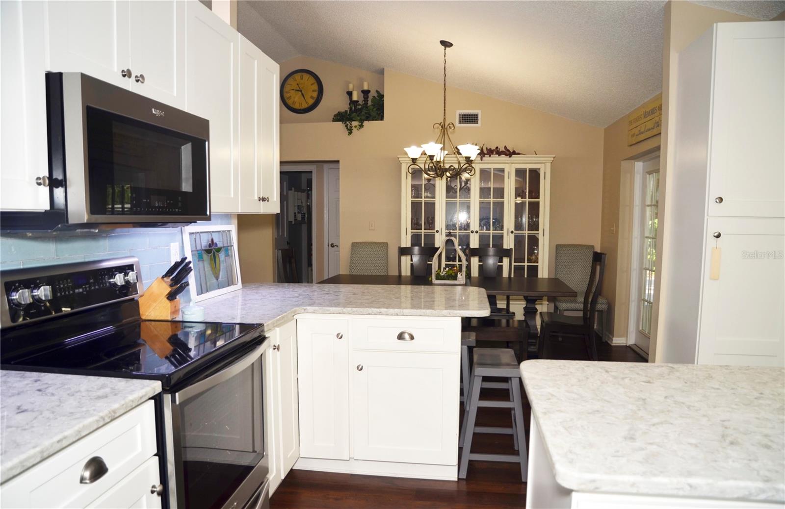 Spacious kitchen.