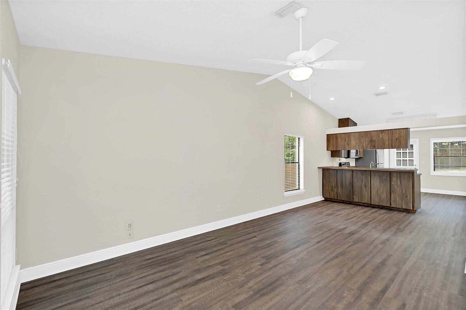 One level Mid-century modern style condo