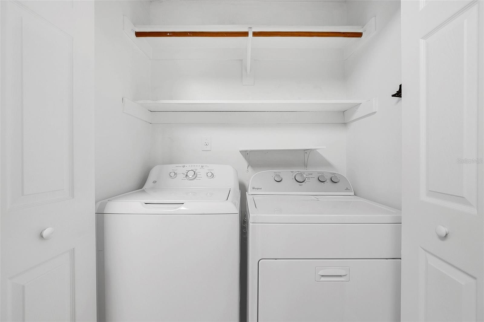Laundry closet off Kitchen. Washer and Dryer included.