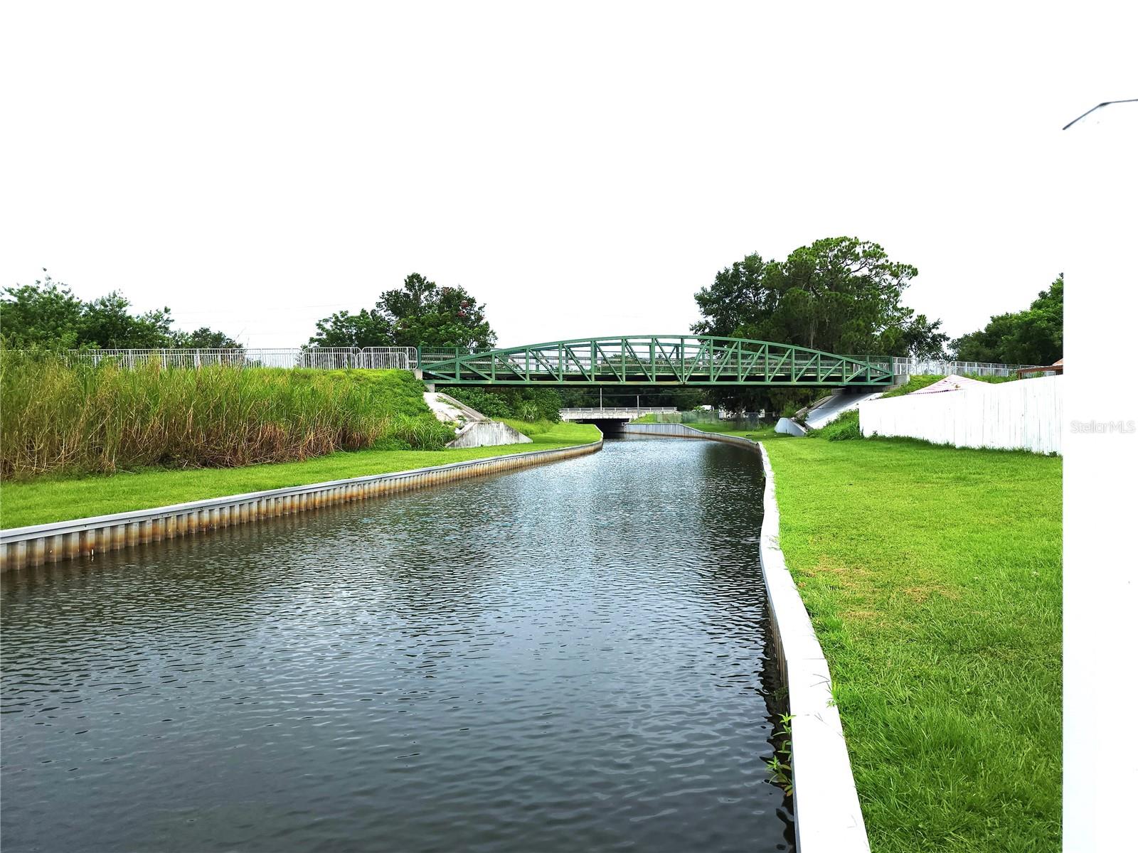 the bridge you see is a walking and biking path