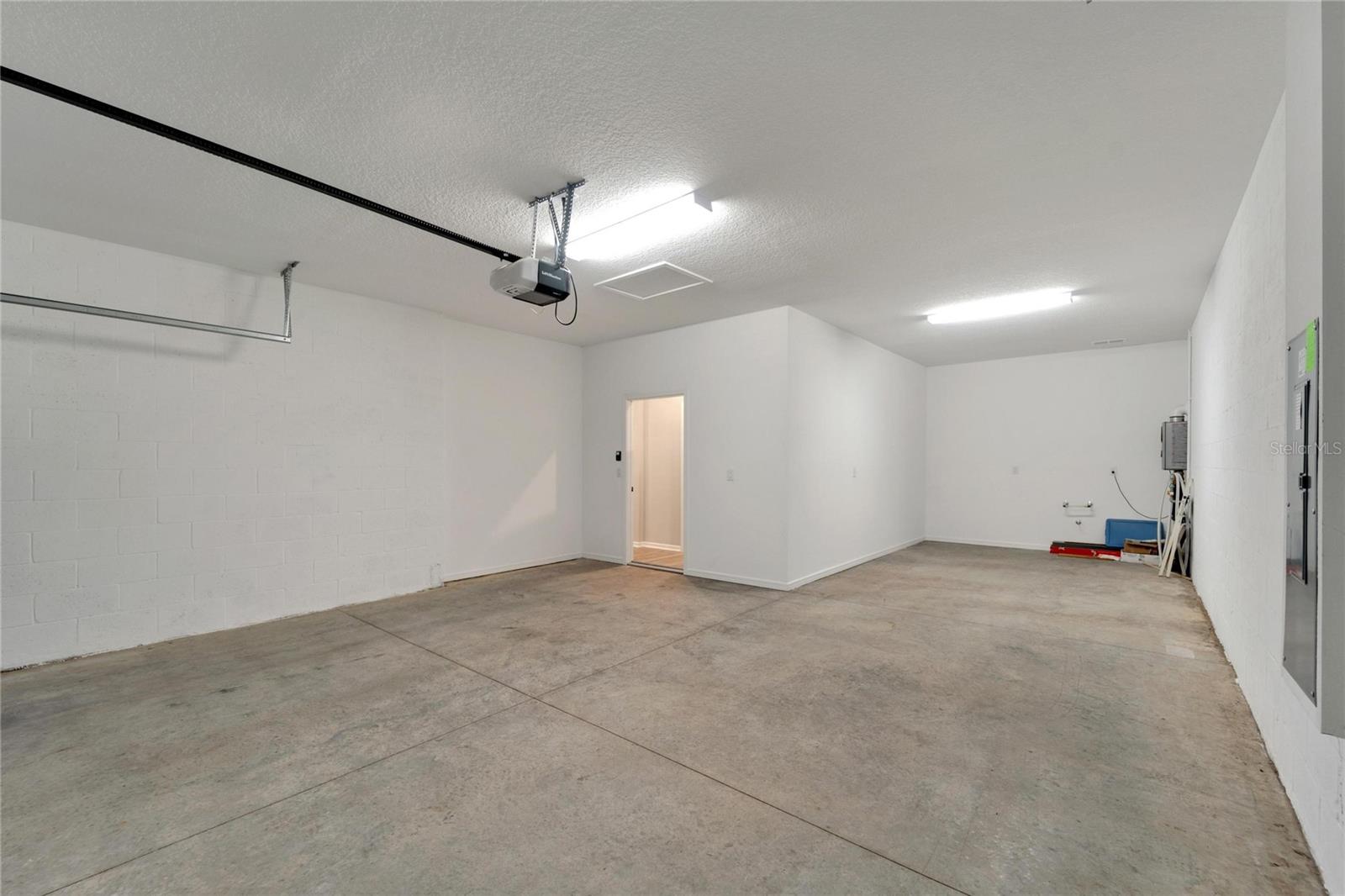 two car plus golf cart space in garage