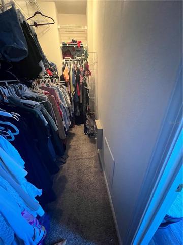 Large master walk in closet
