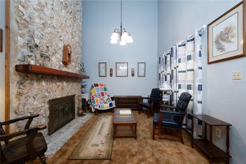 Formal living area in the front area of the home